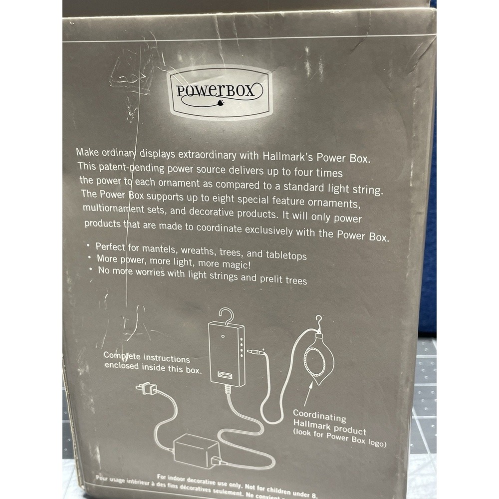 Hallmark Power Box Electrical Power Supply For Indoor Power Box Ornaments NIB - Picture 2 of 6